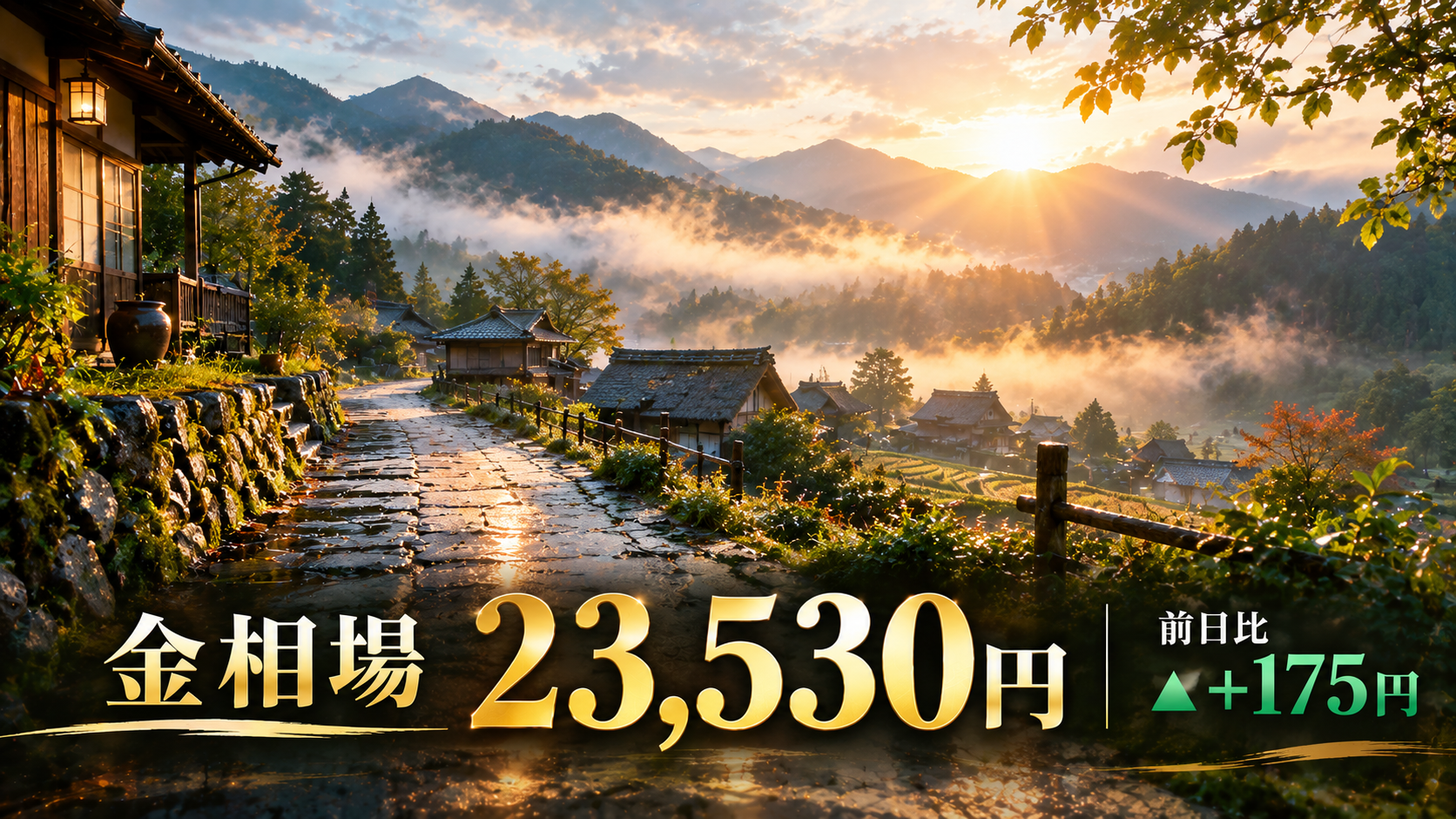 金相場23,530円、前日比+175円！FRB利上げ後に見え始めた金市場の新たな流れ