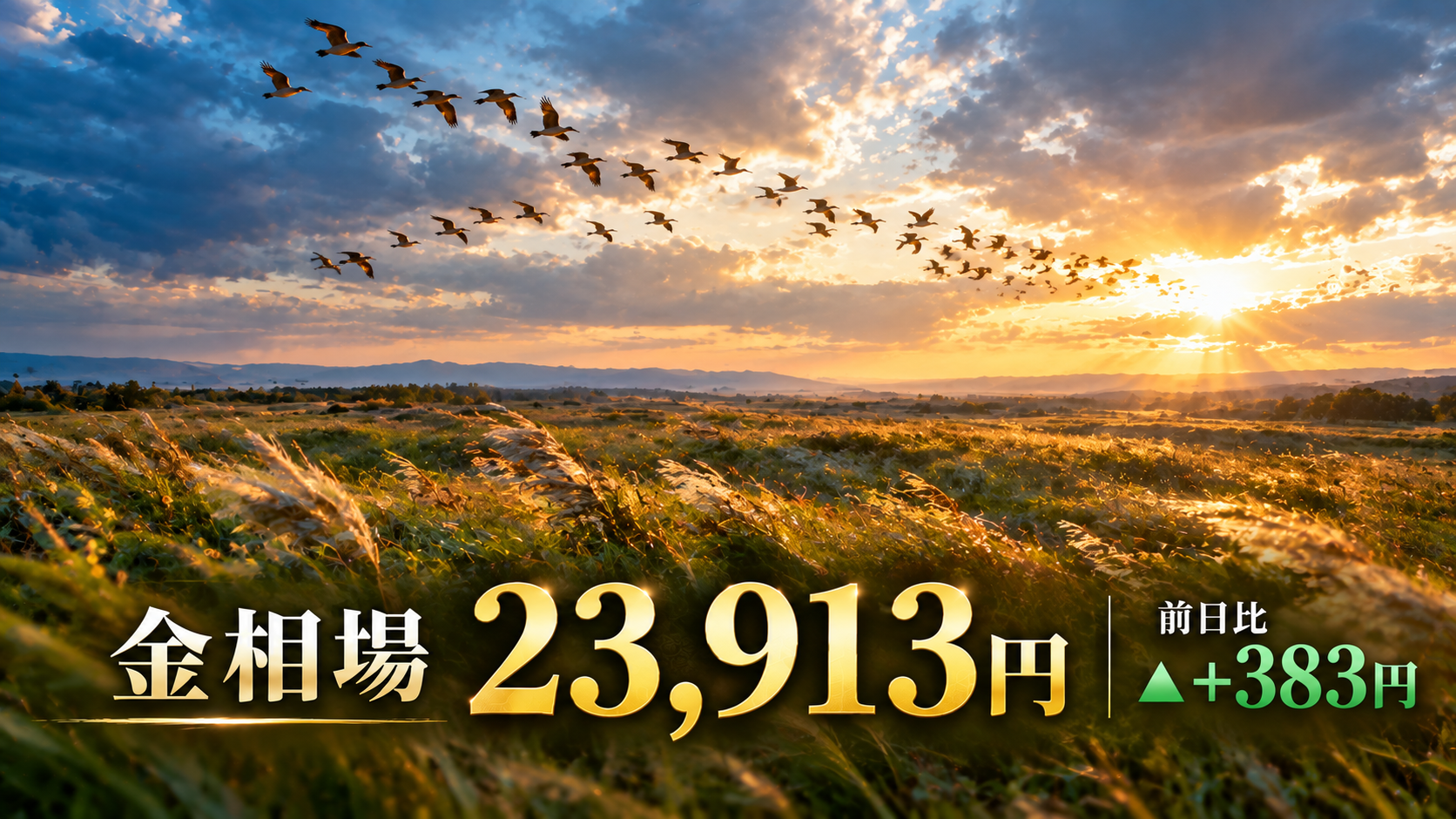 金相場23,913円、前日比+383円！FRB利上げ後に金が急反発、変わり始めた市場の流れ