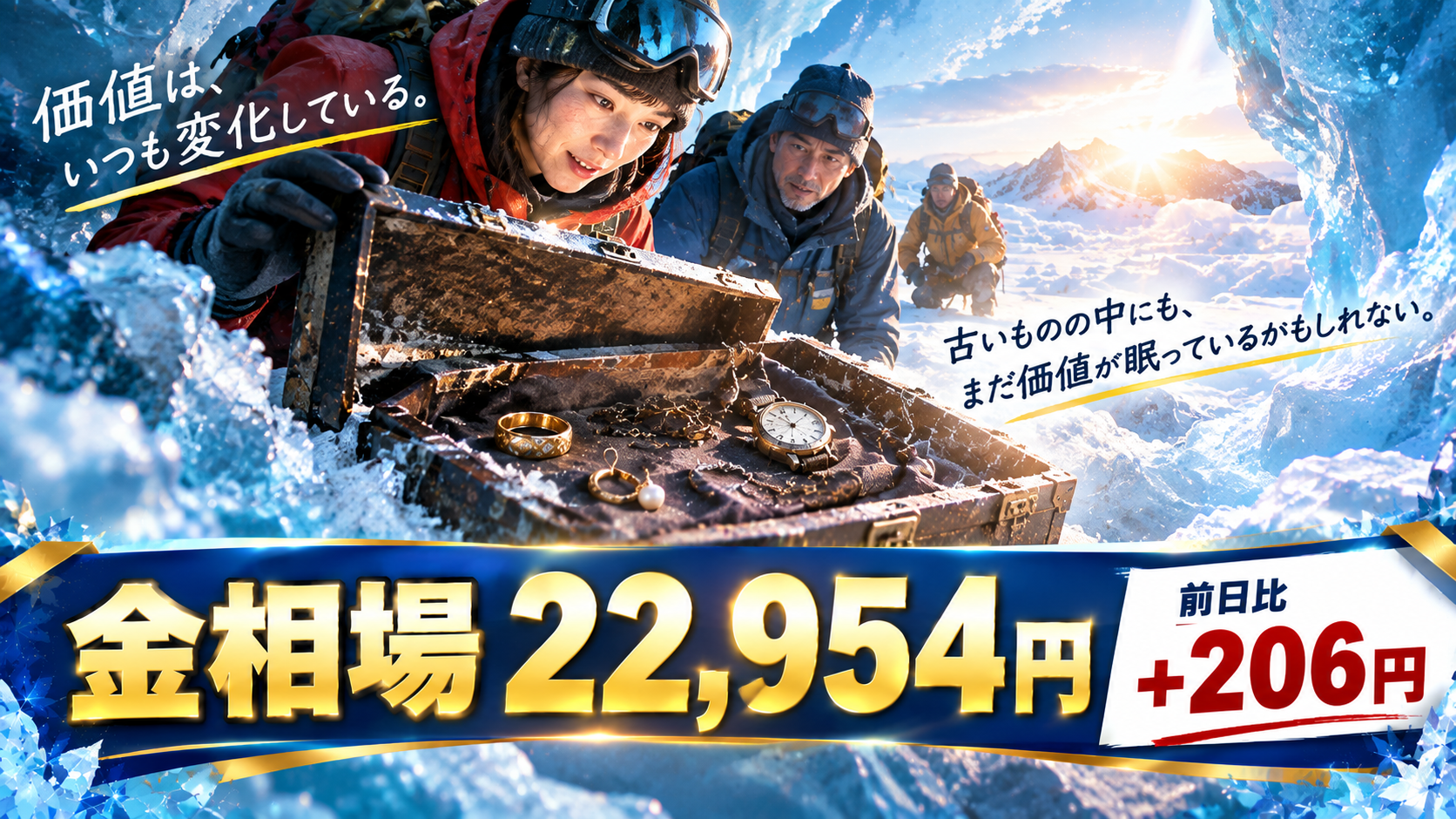 金相場22,954円、前日比+206円！上昇する金相場と、身近に眠る価値を見直すきっかけ