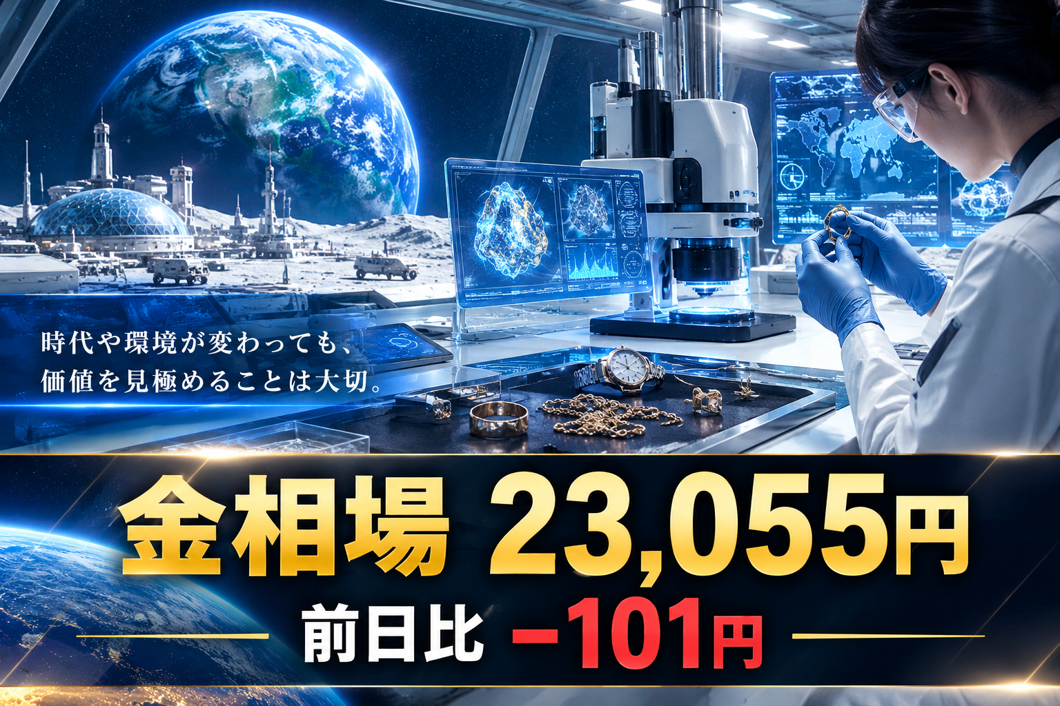 金相場23,055円、前日比-101円！米国の経済動向にも注目、変動する金相場と眠れる資産の価値