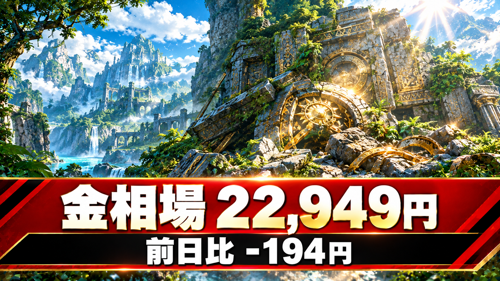金相場22,949円、前日比-194円。眠っている品物の価値、改めて見直してみませんか？