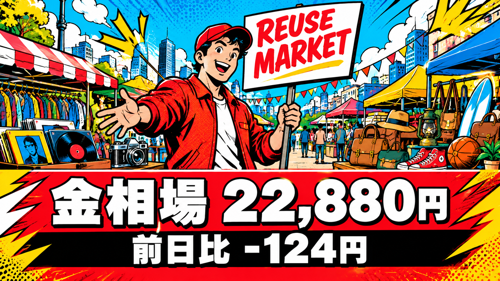 金相場22,880円、前日比-124円。秋のお出かけ、身軽に楽しむための持ち物整理